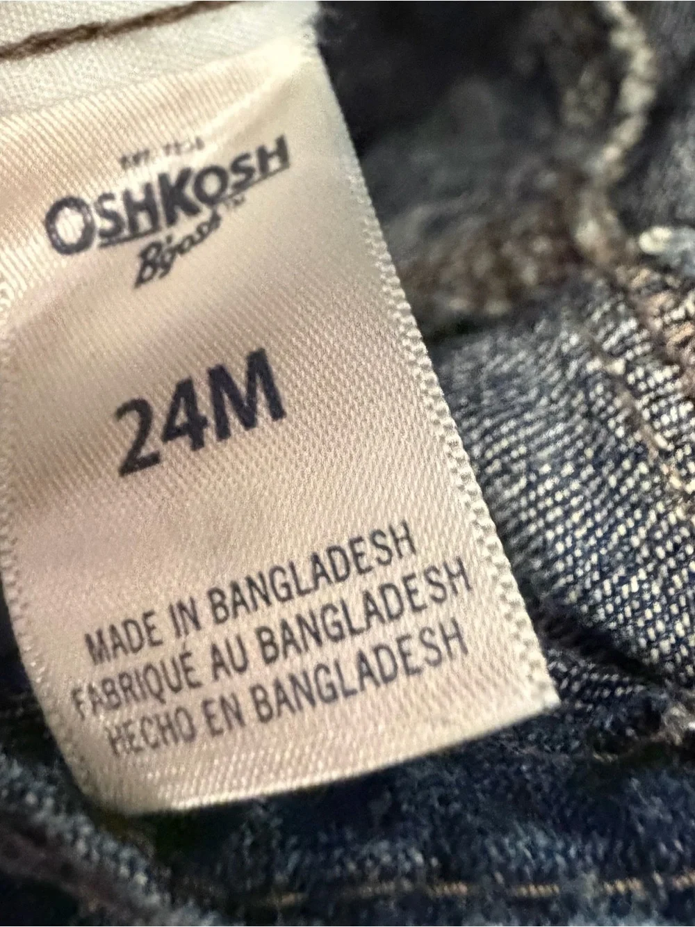 OshKosh B’gosh Toddler Denim Overalls – 24M – Embroidered Footballs